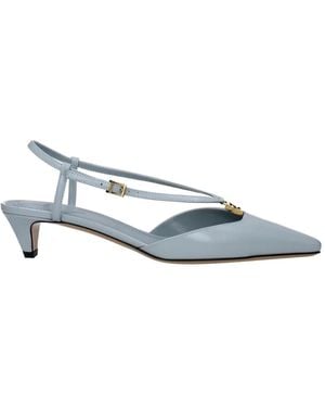 Fendi Hellblaue Ledersandale Casual Stil