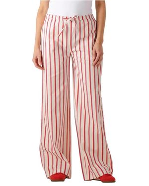 Refined Department Broeken ,Rood ,Rode Mara Straight Leg Jeans