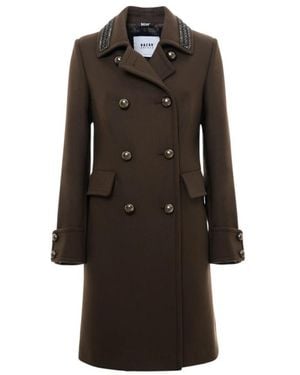 Bazar Deluxe Double-Breasted Coats - Black