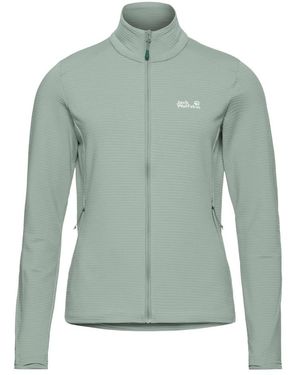 Jack Wolfskin Fitness ,Groen ,Wol Litestride Fz Jacket
