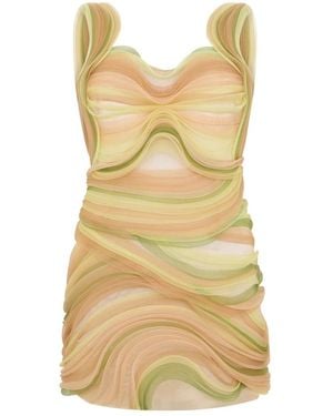 Alberta Ferretti Short Dresses - Yellow
