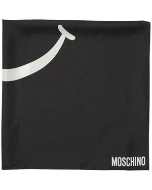 Moschino Silky Scarves - Negro