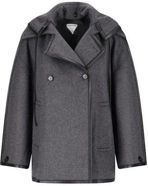 Bottega Veneta Wollen Jas - Zwart