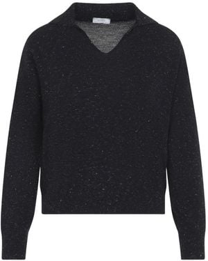 Peserico V-Neck Knitwear - Blu