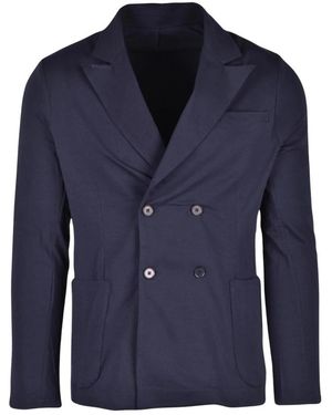 Alpha Studio Baumwoll-Blazer - Blau