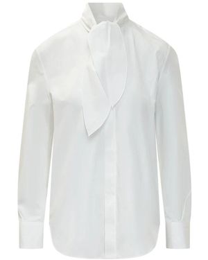 Givenchy Cocoon Shirt Met Strik - Wit