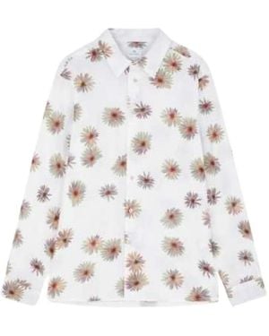 Paul Smith Imprimé Gerberas Multicolore - Weiß