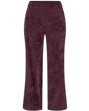 M·a·c Weite Cordhose, Elastischer Bund - Lila