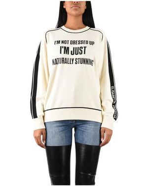 Elisabetta Franchi Round-Neck Knitwear - White