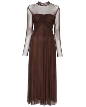 Twinset Midi Dresses - Marrón