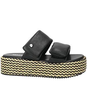 Blauer Wedges - Negro