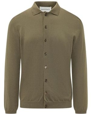 Amaranto Truien & Vesten ,Groen ,Cardigan Met Knopen