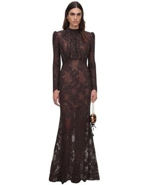 Self-Portrait Gowns - Brown
