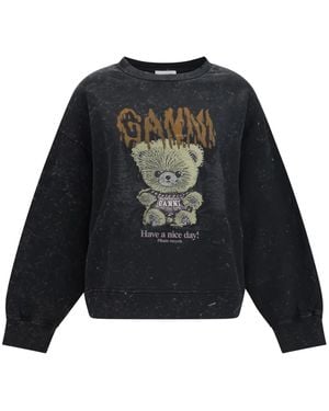 Ganni Sweatshirts - Negro