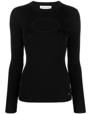 Sonia Rykiel Round-Neck Knitwear - Negro