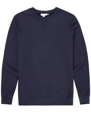 Sunspel Loopback Sweatshirt - Blau