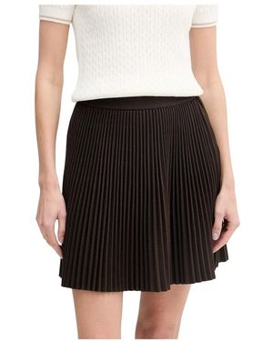 Lacoste Rokken ,Bruin ,Polyester Korte Geplooide Mesh Rok - Zwart