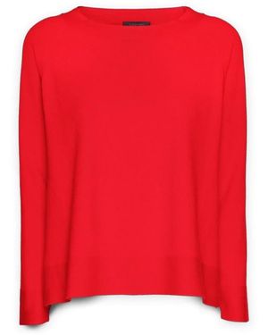 Elena Miro Pullover Mit U-Boot-Ausschnitt - Rot