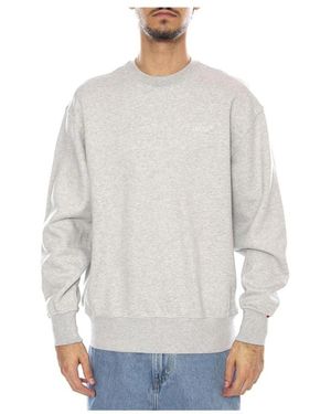 Levi's Hoodies & Sweatvesten ,Grijs ,Katoen Authentic Crewneck