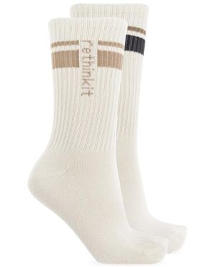 Rethinkit Studios Ondergoed ,Logo Socks 2-Pack - Wit