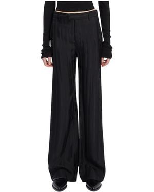 Ann Demeulemeester Wide Trousers - Nero