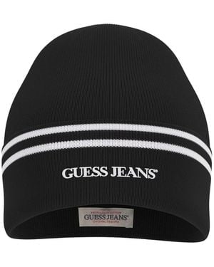 Guess Schwarze Beanie Mütze Emb