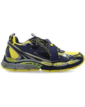 Off-White c/o Virgil Abloh Schoenen ,Geel ,Leer Be Right Back Low-Top Sneakers - Blauw