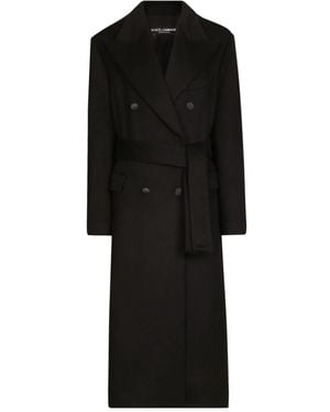 Dolce & Gabbana Double-Breasted Jas - Zwart