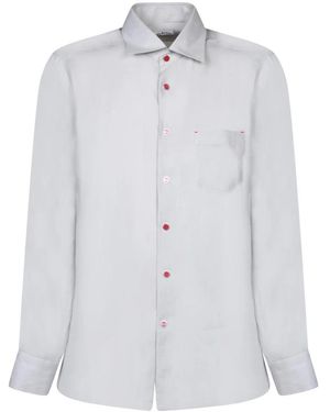 Kiton Leinenhemd - Weiß