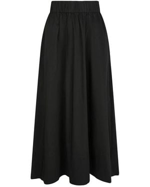 Neo Noir Midi Skirts - Negro
