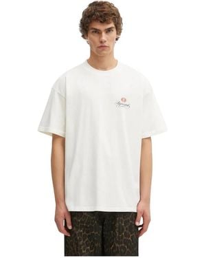 Represent Tops ,Katoen Grand Vintage Hand Drawn T-Shirt - Wit
