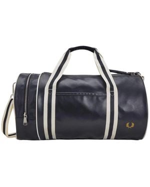 Fred Perry Klassische Barrel Bag - Schwarz