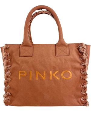 Pinko Tote Bags - Brown