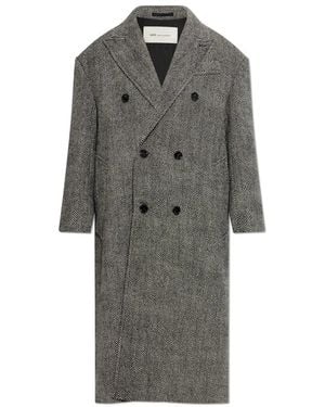 Ami Paris Double-Breasted Coats - Gris