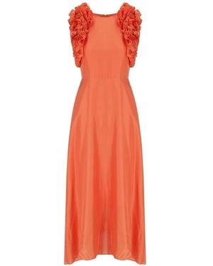 Essentiel Antwerp Midi Dresses - Orange