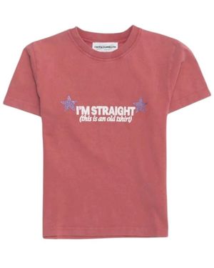 Carne Bollente Straight Up Gay T-Shirt - Pink