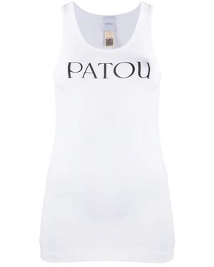 Patou Tops ,Wit ,Katoen Sleeveless Tops