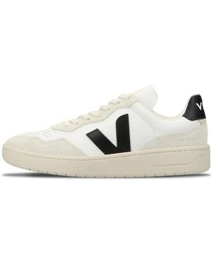 Veja V-90 Leather - Weiß