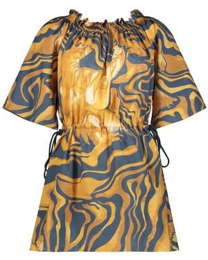 Alberta Ferretti Short Dresses - Jaune