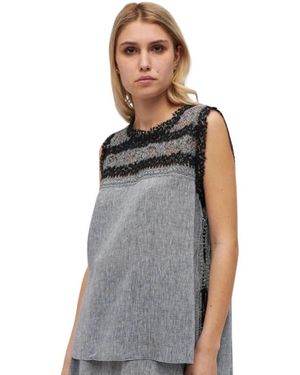 Ermanno Scervino Sleeveless Tops - Grey