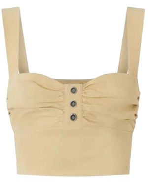 Pinko Sleeveless Tops - Neutro