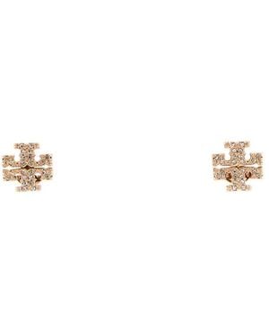 Tory Burch Roségoldene Metall-Ohrringe - Natur