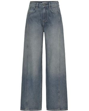 Ichi Weite Jeans - Blau