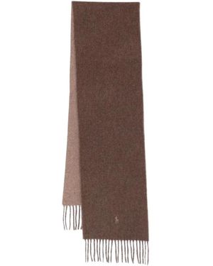 Ralph Lauren Accessoires ,Bruin ,Wol Wool Scarf