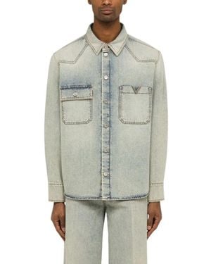 Valentino Denim Shirts - Grey