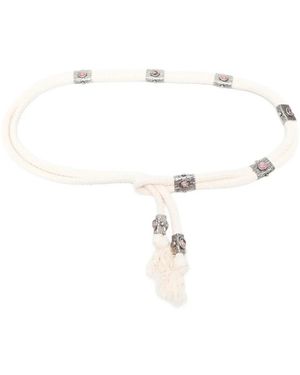 Isabel Marant Accessoires ,Katoen Riem Met Kwastjes - Wit