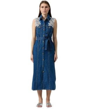 Ermanno Scervino Shirt Dresses - Blue