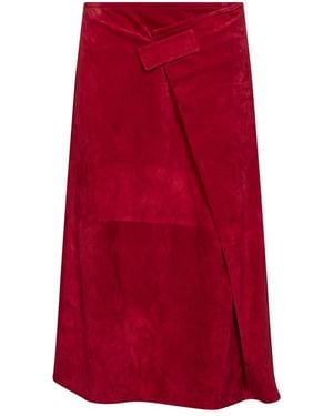Bottega Veneta Midi Skirts - Red