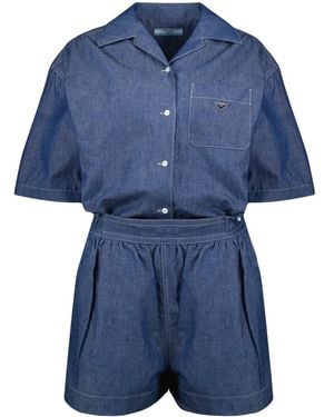 Prada Playsuits - Azul
