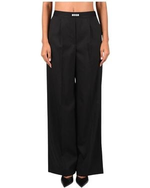 MSGM Wide Trousers - Noir